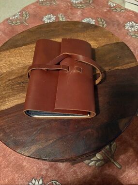 Rustico Leather Wrap Photo Album- Brown